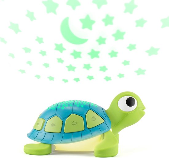 Babyluier Geluidenmachine met Sterrenprojector en Nachtlamp - Witte Ruis & Slaapliedjes van Merkloos