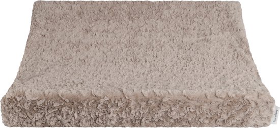 Baby's Only Aankleedkussenhoes Snow - Baby aankleedkussenhoes - Waskussenhoes - Overtrek verzorgingskussen baby - Extra zacht - Taupe - 45x70 cm