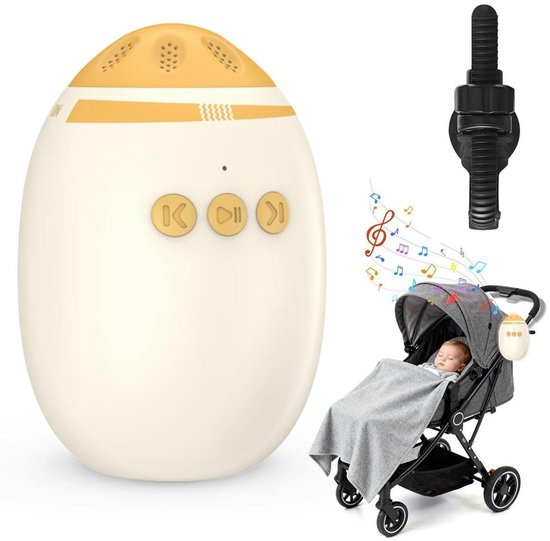 Babywandelwieg met witte ruisfunctie – een babywieg met Bluetooth en oplaadbare batterij, ideaal om in de kinderwagen te slapen. van Rockit