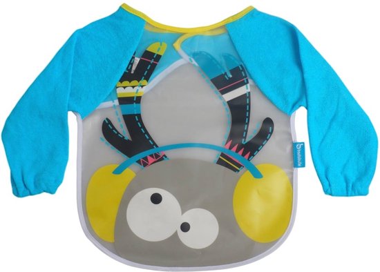 Badabulle Slabbetje lange mouwen - Blue van Badabulle