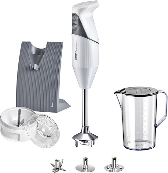 Bamix Staafmixer Swissline M200 Silver - 200 W - Met Accessoires & Smart Helpers van Bamix