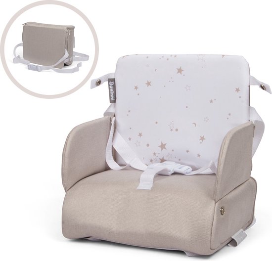 Baninni 2-in-1 Stoelverhoger & Lunchtas Elvira Beige van Baninni