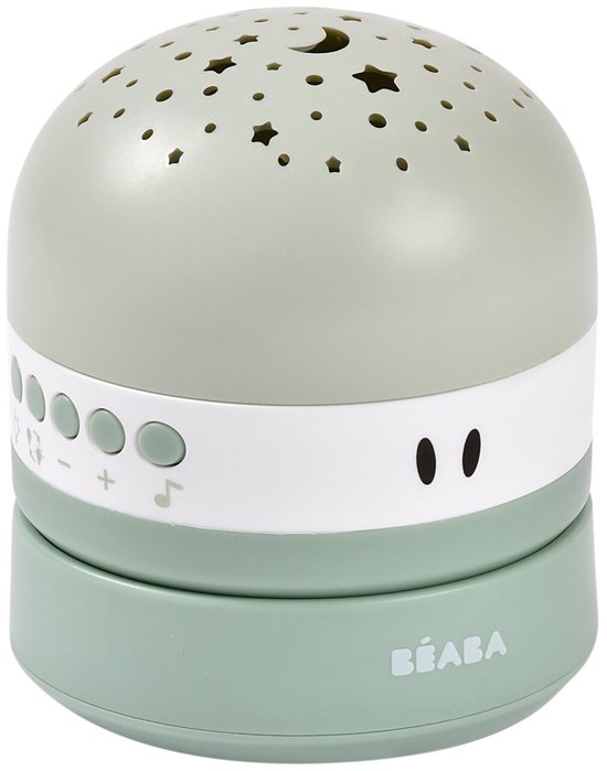 Béaba Pixie Projector Nachtlamp – Slaaphulp met Sterrenhemelprojectie, Witte Ruis & Huilsensor – Tot 100u Batterij – Compact & Draagbaa van Béaba