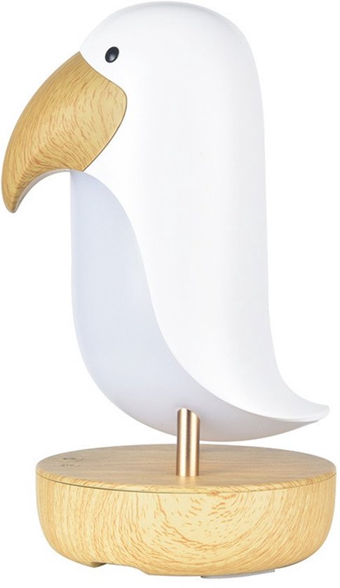 Bedlamp Bluetooth-luidspreker Nachtlampje LED-vogelaanraaklamp Ademhalingslamp Oplaadbaar Dimbaar voor slaapkamer Woonkamer Kantoor van Merkloos