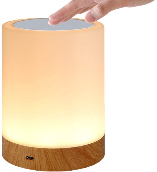 Bedlampje - LED-aanraaklamp - kleurveranderende RGB-lamp - sensor - USB-opladen - geschikt voor slaapkamer, woonkamer, kantoor van Merkloos