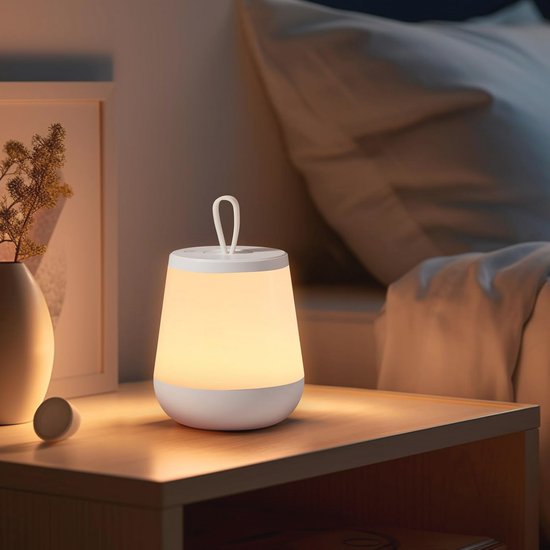 Bedlampje met aanraakscherm voor slaapkamer - Oplaadbaar led-nachtlampje met 16 kleuren RGB en afstandsbediening van Aimosen