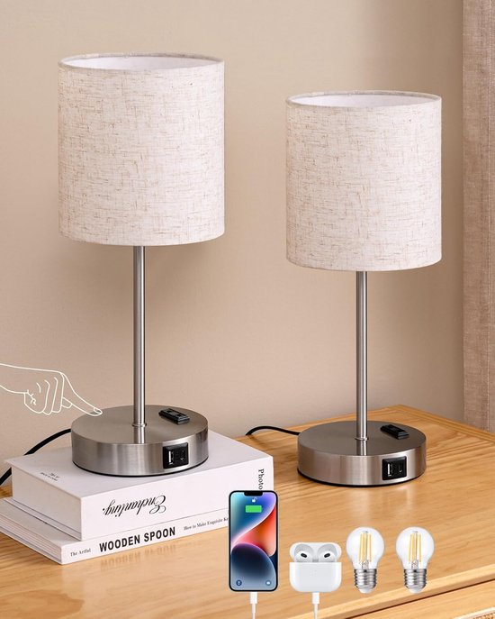 Bedlampjes Hoofdbord - Leeslampjes - Bedlamp Slaapkamer Volwassenen - 2 Stuks - Verlichting