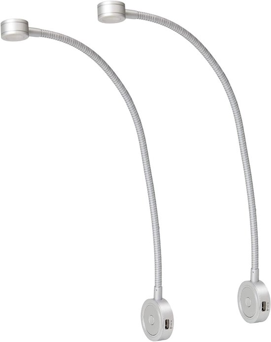 Bedlampjes Hoofdbord - Leeslampjes - Bedlamp Slaapkamer Volwassenen - Grijs