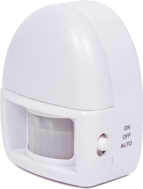 Benson 2-in-1 nachtlampje met sensor en zaklampfunctie - batterijgevoed - compact formaat - helder wit licht - 5m bereik van Benson