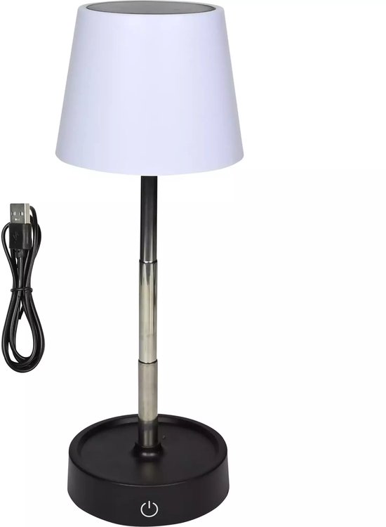 Benson Dimbare LED tafellamp - Oplaadbaar - Telescoopontwerp - Touch bediening - Warm wit licht van Benson