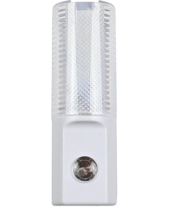 Benson - Led nachtlampje - 3 Led's Nachtlamp - Wit - Met dag en nacht sensor - Voor in stopcontact - 1W - 230V van Benson