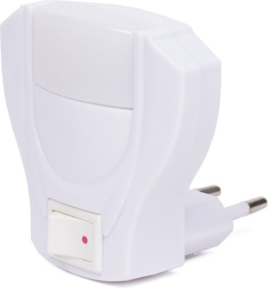 Benson LED nachtlampje - met schakelaar - helder wit licht - 220V - compact design
