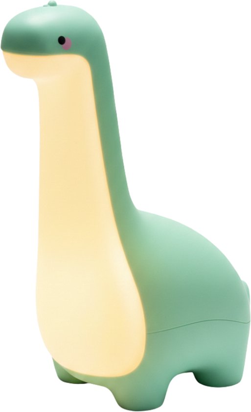 Benson Nachtlamp dinosaurus dimbaar oplaadbaar groen - 12,5x 7,8x 18 cm - 3 W - ABS + PS + van Benson