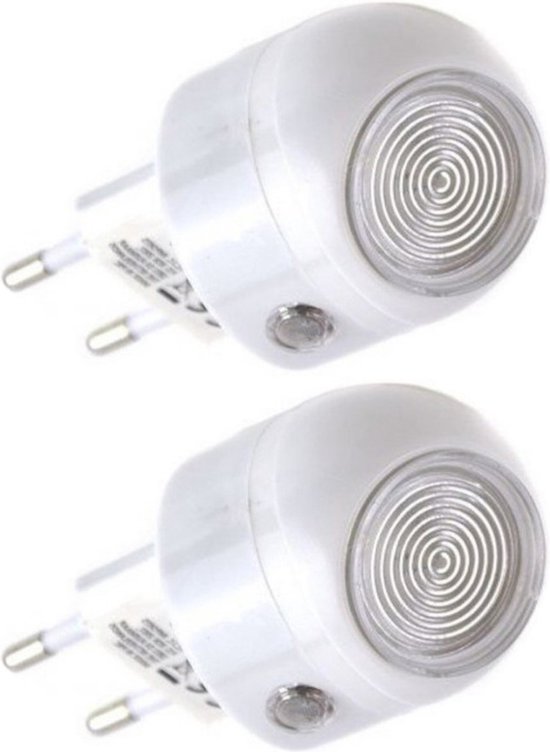 Benson Nachtlampje - 2x stuks - met sensor - 360 graden draaibaar - LED - 1 Watt van Benson