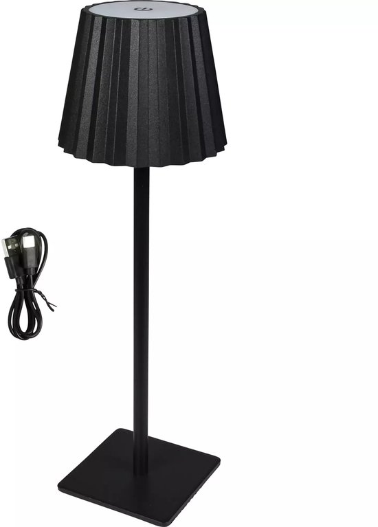 Benson Oplaadbare LED tafellamp - Dimbaar - 38 cm - Aluminium - USB-C - 4 uur werktijd van Benson