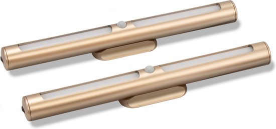 Beter Bed Basic Set uitstapverlichting - 23 x 3 cm - goud van Merkloos