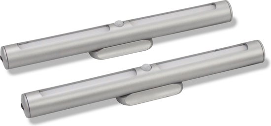 Beter Bed Basic Set uitstapverlichting - 23 x 3 cm - zilver van Merkloos