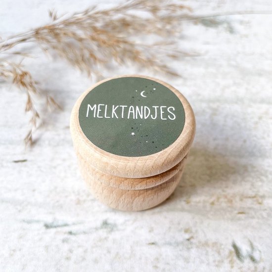 Bewaardoosje | melktandjes | melktandenbewaardoosje | donkergroen | Fien & Feau van Fien & Feau