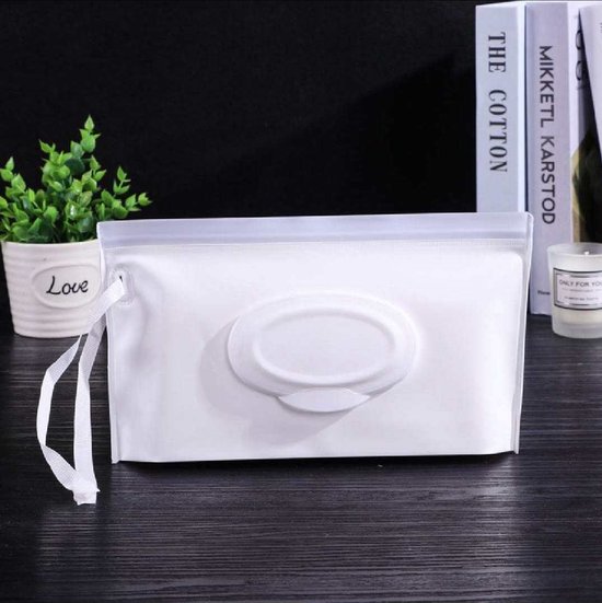 Billendoekjes houder - Vochtige tissuehouder -Natte doekjes houder - Dispenser - Wipe box - Billendoekjesdoos - Vochtig toiletpapier houder - Geschikt voor make up doekjes, reinigingsdoekjes - Baby cadeau - Kraamcadeau - doekjesverdeler