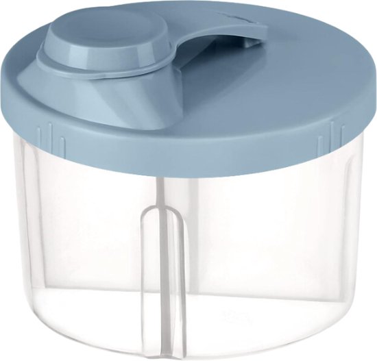 BimbelBoo – Melkpoeder Doseerdoosjes – Melkpoeder Toren – BPA Vrij – 4 Compartimenten – Blauw – Kraamcadeau - Bewaarbakjes Babyvoeding – Dispenser – Poedertoren – Melkpoeder Bewaardoos – Babyvoeding Bewaarbox – Reisbox van BimbelBoo