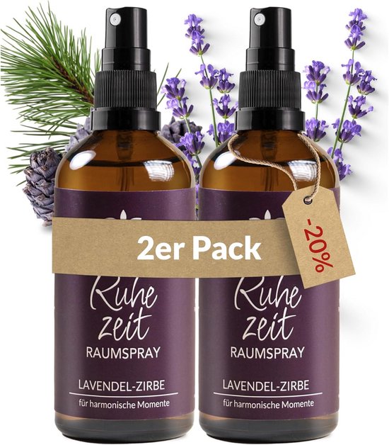 Biologische Kussenspray met Lavendel en Arve voor Betere Slaap - 2 x 100 ml van Merkloos