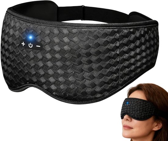 Bluetooth Slaapkoptelefoon - Oordopjes Hoofdband - Ontspannen Slapen - 3D Mesh Ontwerp - Verstelbaar - Zwart