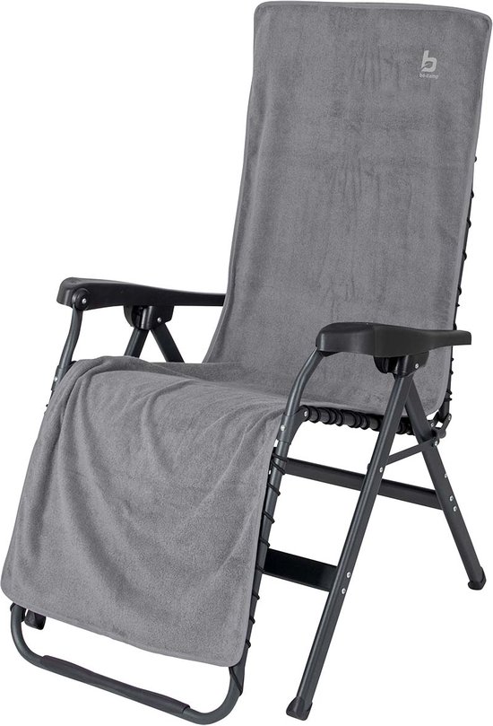 Bo-Camp - Stoelhoes L - Universeel - Badstof - Grijs van Bo-Camp