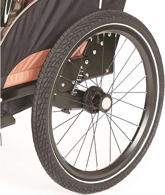 Bobike Zijwiel Links kids trailer van Bobike