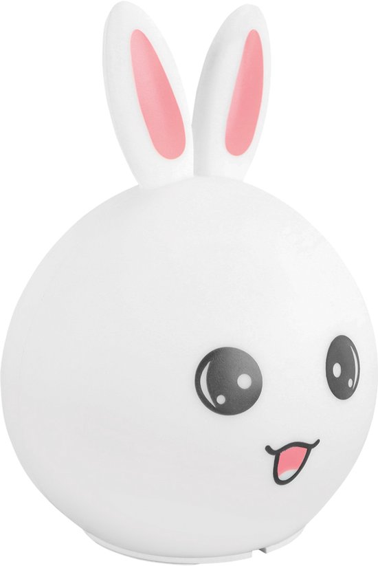 BOBO&RABIT LED - Kinder Nachtlampje - Tafellamp / Nachtlamp - Draagbaar - Touch - Accu - 1.5 watt - RGBW van Merkloos