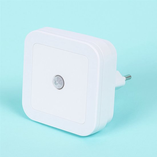 BOECK - Nachtlamp - Nachtlampje met Bewegingssensor - Draadloos LED Nachtlicht voor Slaapkamer, Badkamer, Overloop, Gang & Kast – Automatische Aan/Uit - EUStekker – Warm Wit van BOECK