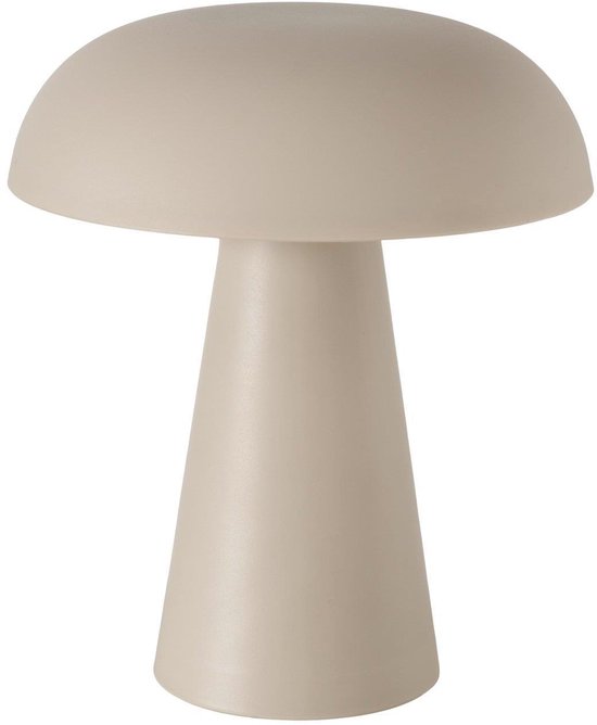 Boltze Home LED tafellamp sfeerverlichting Ø15xH17,5cm beige design. van Boltze Home