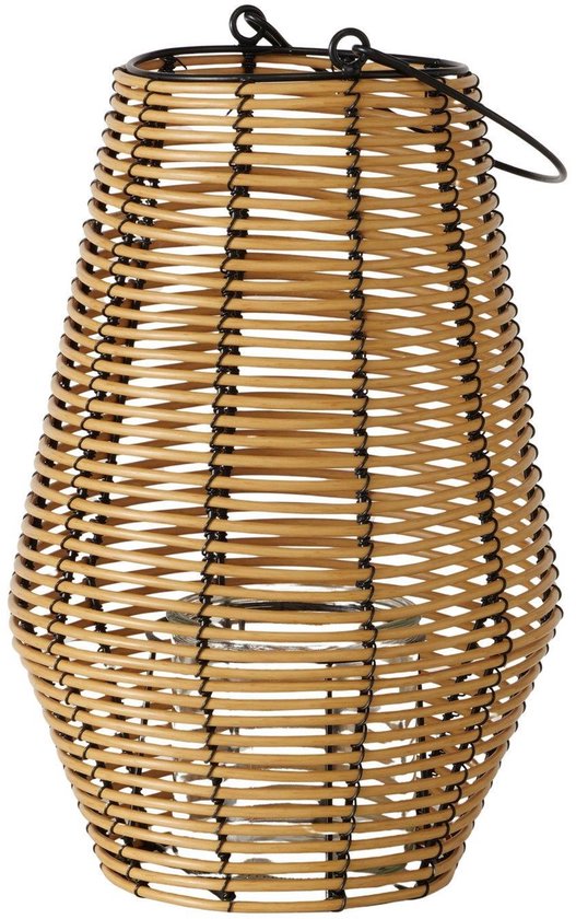 Boltze Home windlicht kunststof lantaarn 33cm decoratief handvat.