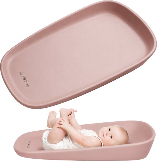 Born Lucky® Aankleedkussen Baby / Verschoonkussen Baby - 68x43 cm - Blush