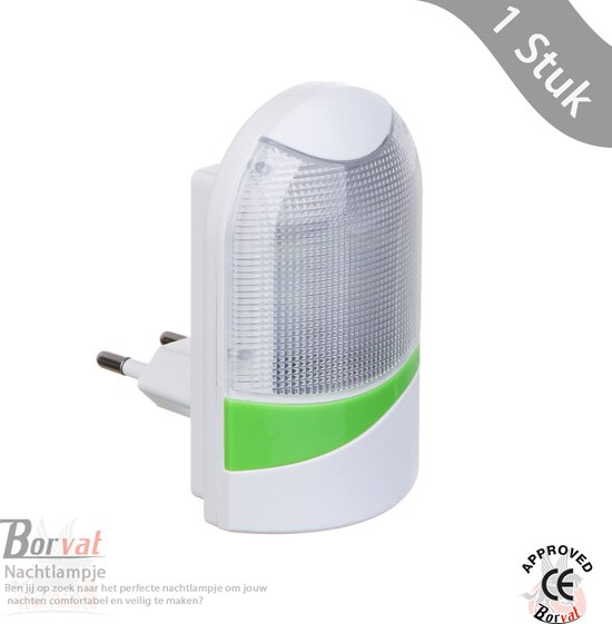Borvat® - LED - nachtlampje met schemersensor aansluiting kinder-babykamer - nachtlampje van Merkloos