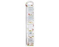Bosvrienden Groeimeter Finola Stack - 90 x 17 cm - Met 5 Fotolijsten - Bosdieren - Baby- en Kinderkamer - Kraamcadeau