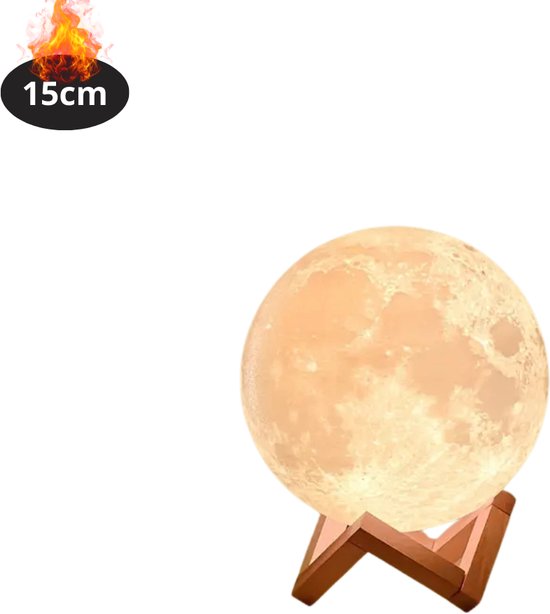 Bovista Nachtlampje - Volwassenen - Kinderen - Slaapkamer - Baby - Nachtlamp - Leeslamp - Slaapkamer - 15cm van Merkloos