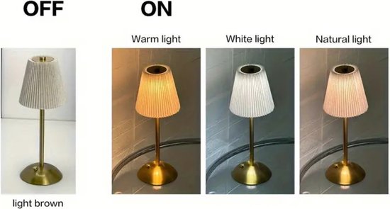 Bovista Nachtlampje - Volwassenen - Kinderen - Slaapkamer - Baby - Nachtlamp - Leeslamp - Slaapkamer - Lichtbruin