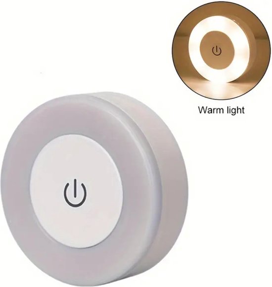 Bovista Nachtlampje - Volwassenen - Kinderen - Slaapkamer - Baby - Nachtlamp - Leeslamp - Slaapkamer - Wit Licht van Bovista