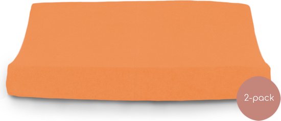 Briljant Baby Aankleedkussenhoes - 2 Stuks - Badstof - Oranje
