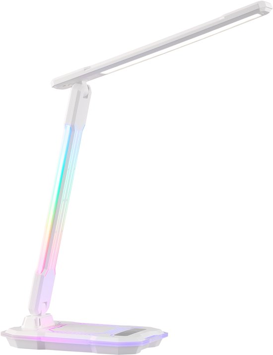 Brilliant Cyberglow - Tafellamp - LED 9W - 720lm - RGB - CCT - 3 steps dimbaar - USB - Wit