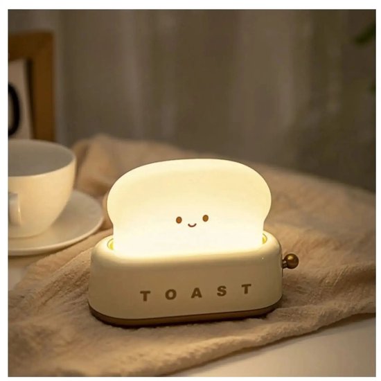 Broodrooster led lamp - Warm Wit licht - Tot 120 uur werking - Werkt met USB - ABS Materiaal - Slaapkamer - Woonkamer - Kinderkamer