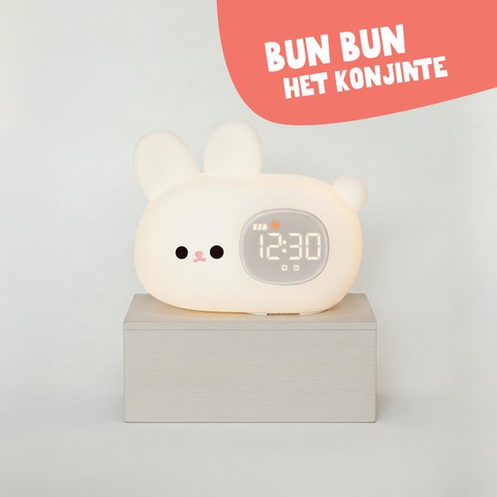 BubBun-Slaaptrainer-Kinderwekker- Nachtlampje-Whitenoise Machine