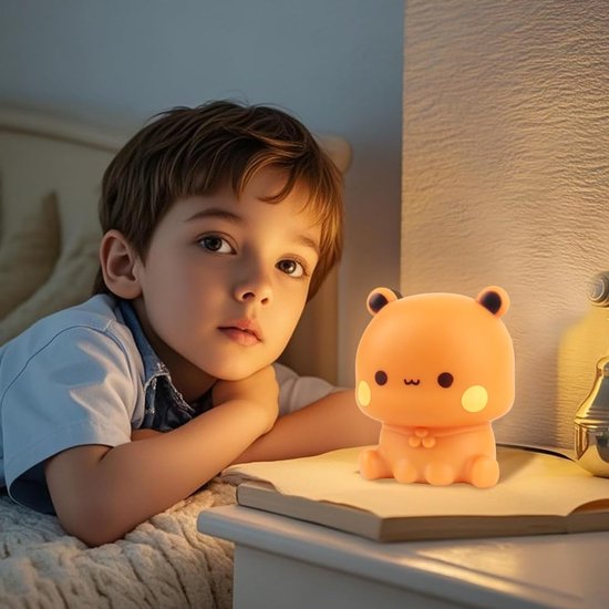 Bubu Dudu Panda Nachtlamp | Siliconen Touch Licht | Zacht LED Nachtlicht | Kinderkamer & Decoratie van Bubu Dudu