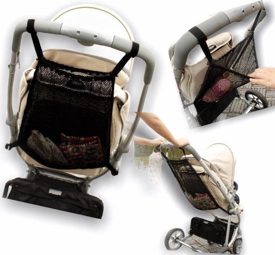 Buggy boodschappen net - Organizer - Netje - Organiser - Kinderwagen - Baby - Kinder - Voituur - Boodschappennetje van Dooky