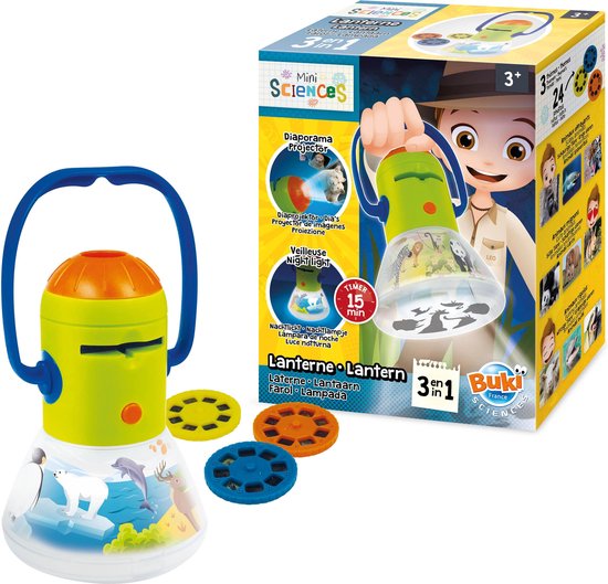 Buki - Nachtlamp 3 in 1 - Lantaarn & Projector & Nachtlamp Met Timer van Buki