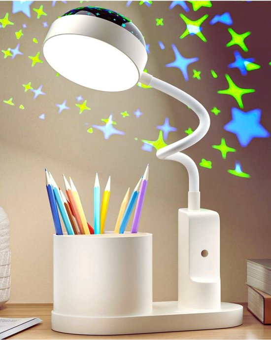 bureaulamp led-bureaulamp led dimbaar-tafellamp- dimbaar-helderheidsniveaus-oplaadbare oplaadbare lamp-wit