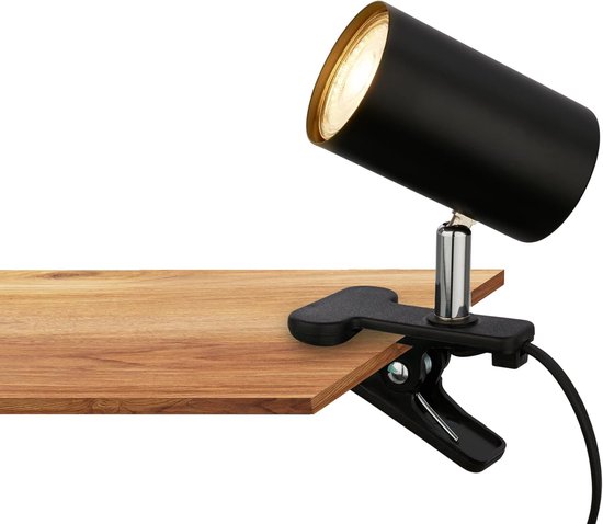 Bureaulamp met Snoerschakelaar en Draaibare Spot - Compacte Leeslamp voor Kinderen en Volwassenen