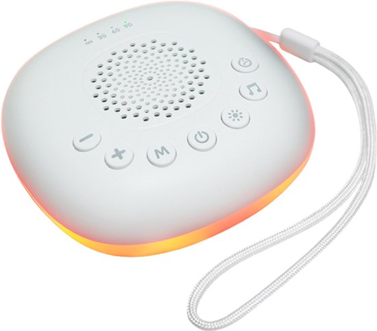Caryota White Noise Machine - Witte Ruis Apparaat - Slaaphulp Baby - Slaapliedjes - Multicolor Light van Merkloos