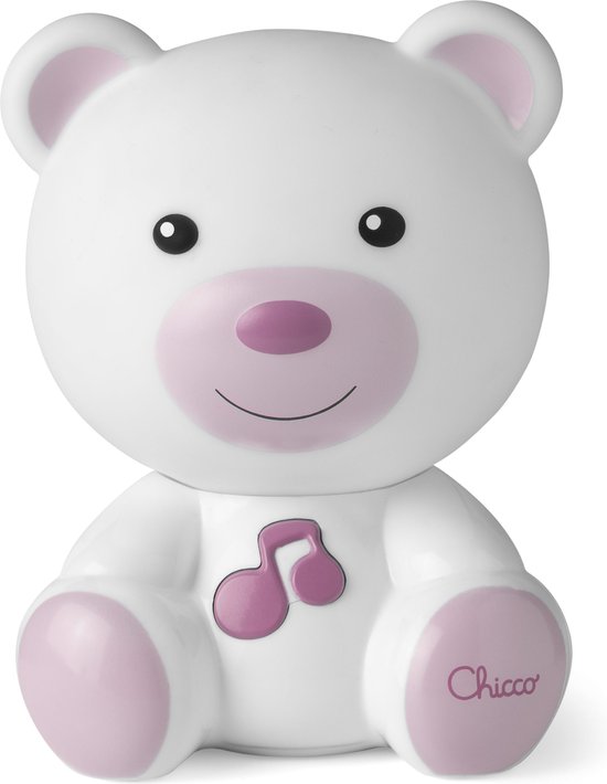 Chicco Dreamlight Muzikaal Nachtlampje Roze - Projector Beertje met Muziek (0M+)