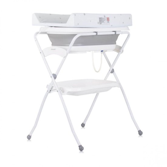 Chipolino Fiore Badset - Grijs - Te gebruiken als aankleedkussen of babybadje - Geschikt vanaf de geboorte tot 12 maanden van Chipolino